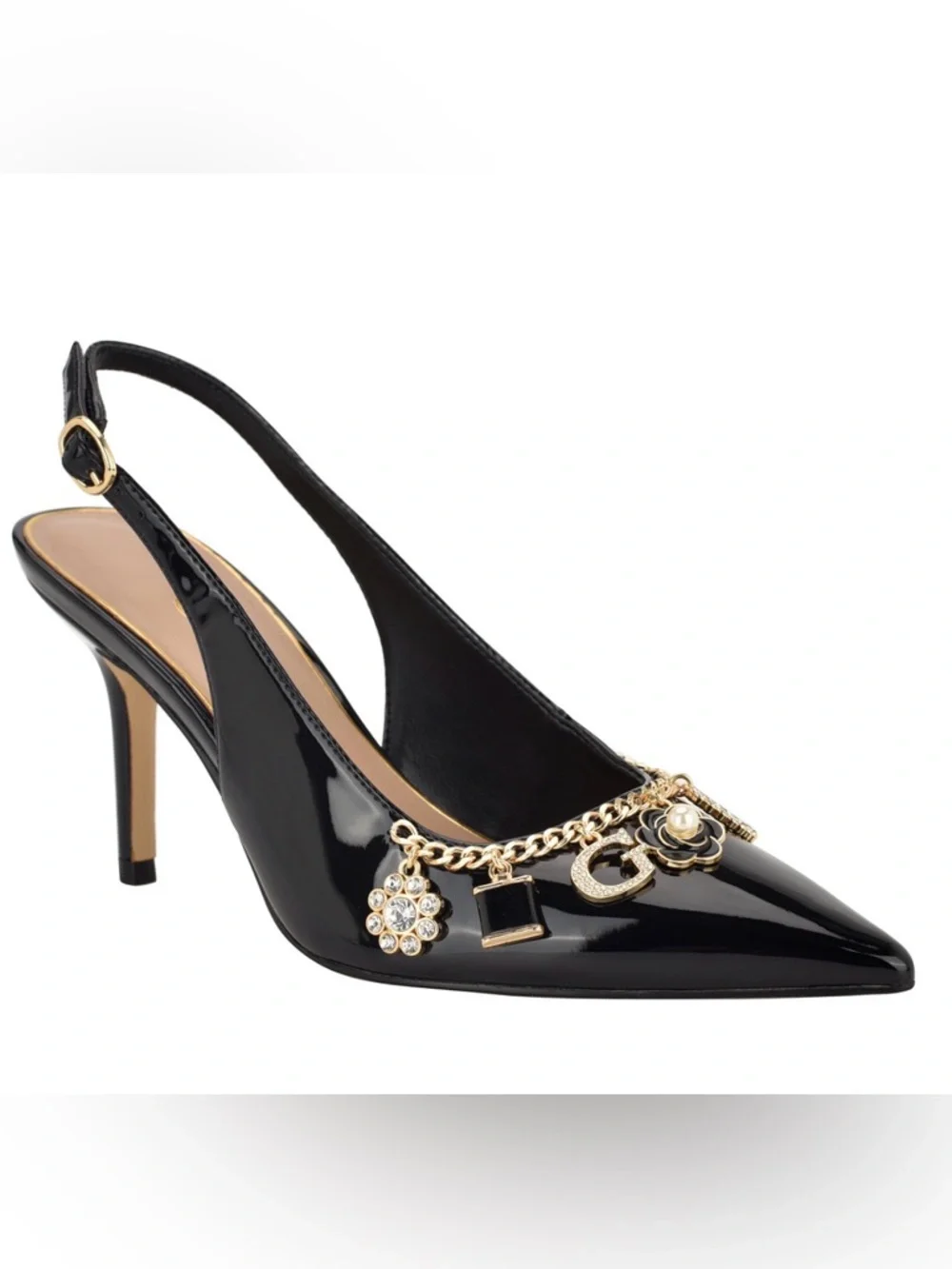 Guess Naska Slingback Charm Heels - Picture 1 of 4